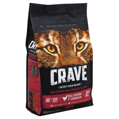 Crave Cat Food, Premium Natural, Indoor, with Protein from Chicken & Salmon