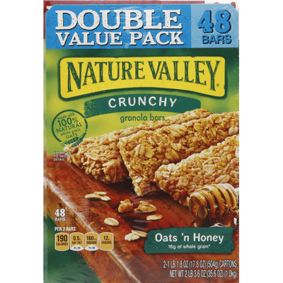 Nature Valley Granola Bars Crunchy Oats N Honey Double Value Pack 2 Each Instacart