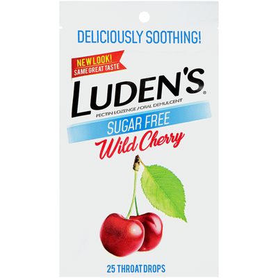 Luden's Sugar Free Wild Cherry Pectin Lozenge/Oral Demulcent Throat Drops