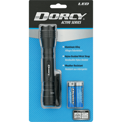 dorcy flashlight battery installation