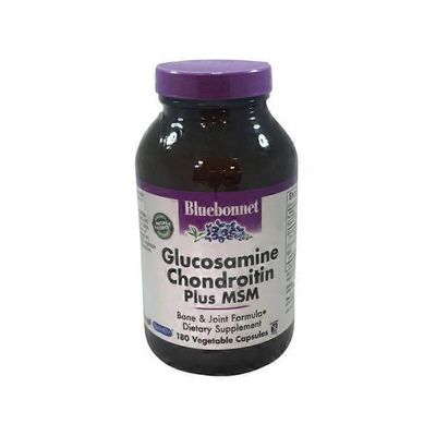 Bluebonnet Glucosamine Chondroitin Plus Msm Bone & Joint Formula Dietary Supplement, Vegetable Capsules