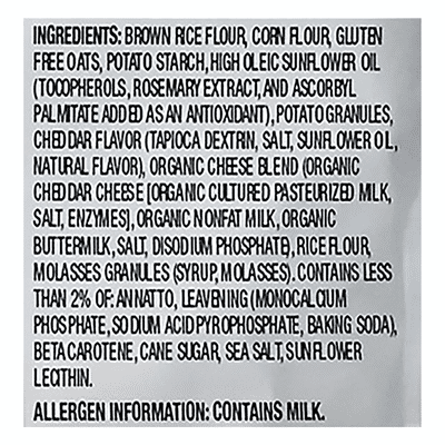 Miltons Baked Crackers, Gluten Free, Cheddar Cheese