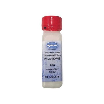 Hyland's Natural Homeopathic Cough or Chest Congestion Phosphorus 30X Tablets