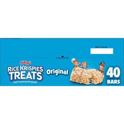 Kellogg's Rice Krispies Treats Marshmallow Snack Bars, Kids Snacks, School Lunch, Original