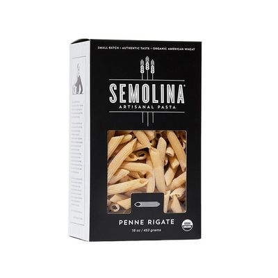Semolina Artisanal Pasta Organic Penne Rigate