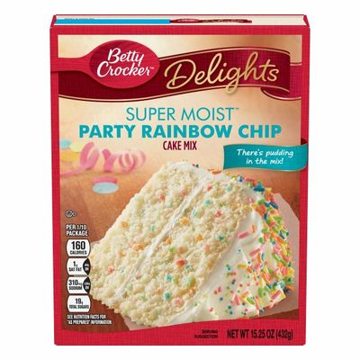 Betty Crocker Super Moist Rainbow Chip Cake Mix