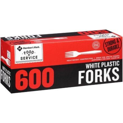 Member's Mark Food Service White Plastic Forks