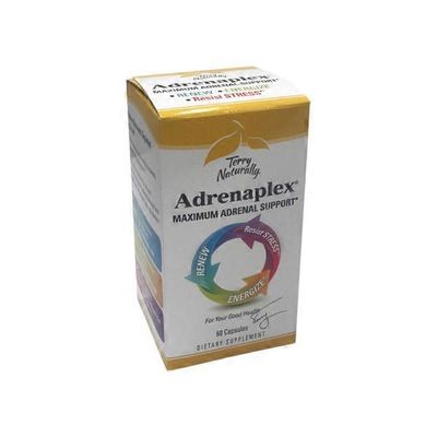 Terry Naturally Adrenaplex Maximum Adrenal Support Renew, Energize, Resist Stress Dietary Supplement Capsules