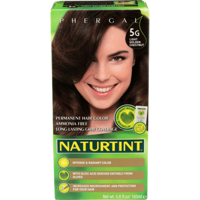 Naturtint Hair Color, Permanent, Light Golden Chestnut 5G