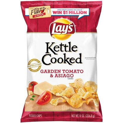 Lay's Kettle Cooked Garden Tomato & Asiago Flavored Potato Chips
