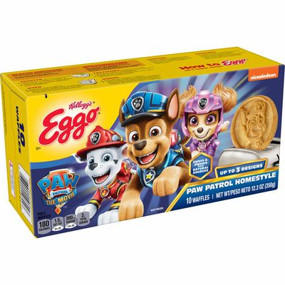Eggo PAW Patrol Frozen Waffles, Frozen Breakfast, All Day Kids Snacks, Homestyle