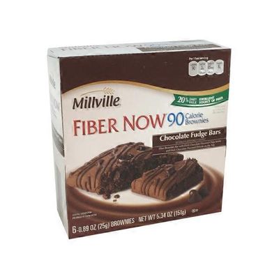 Millville Fiber Now 90 Calorie Chocolate Brownie Bars