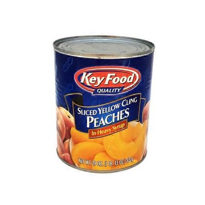 Key Food Sliced Yellow Cling Peaches In Heavy Syrup