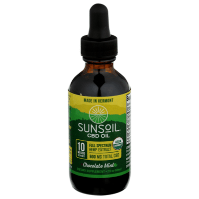 SunsOil Cbd Oil Full Spectrum Hemp Extract Dietary Supplement, Chocolate Mint