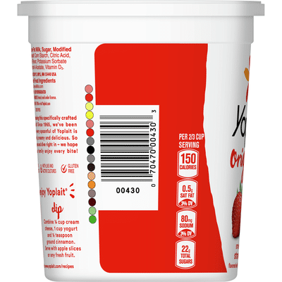 Yoplait Original Yogurt, Original Strawberry, Low Fat Yogurt