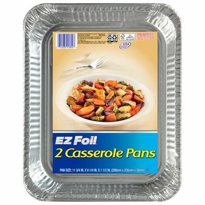 EZ Foil 11-3/4 x 9-1/4 x 1-1/2 in. Casserole Pans