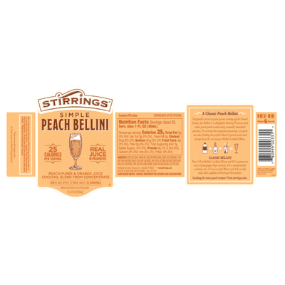 Stirrings Simple Peach Bellini Mixer