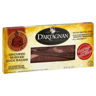 D'Artagnan Duck Bacon, Smoked, Uncured