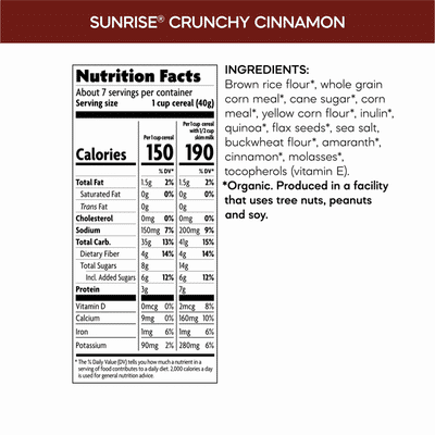 Nature's Path Sunrise Crunchy Cinnamon Cereal