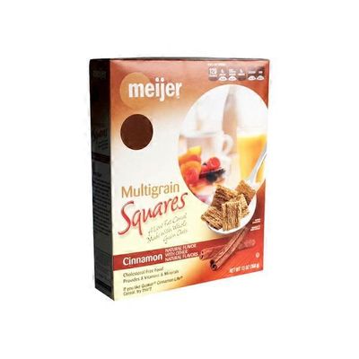 Meijer Multigrain Cinnamon Squares Cereal