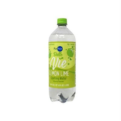 PurAqua Lemon Lime Belle Vie Sparkling Water (33.8 fl oz) - Instacart