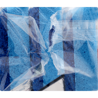 Brillo Scrub Sponge, No Scratch, Estracell, 3 Pack