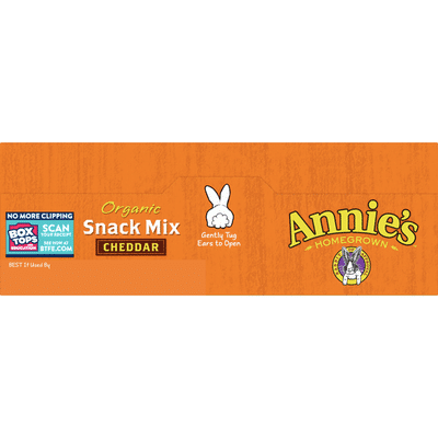 Annie's Organic Assorted Crackers and Pretzels Cheddar Snack Mix