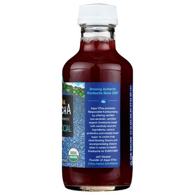 Aqua Vitea Blueberry Social Probiotic Kombucha 16 Oz Delivery Or Pickup Near Me Instacart