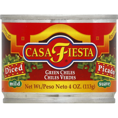 Casa Fiesta Chiles, Green, Mild, Diced