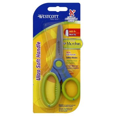 Westcott Scissors, Ultra Soft Handle, Blunt Tip