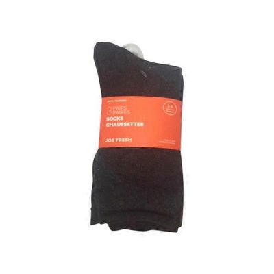 Joe Fresh 3-6 Charcoal & Blue Boy Crew Socks