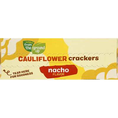 Real Food From The Ground Up Crackers Nacho Flavor Cauliflower 4 Oz Instacart