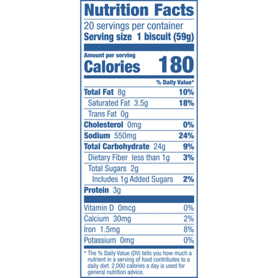 Pillsbury Grands!, Southern Style, Frozen Biscuits, 20 Count