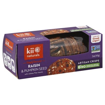 Kii Naturals Raisin Rosemary Pumpkin Seed Crackers 5 Oz Instacart