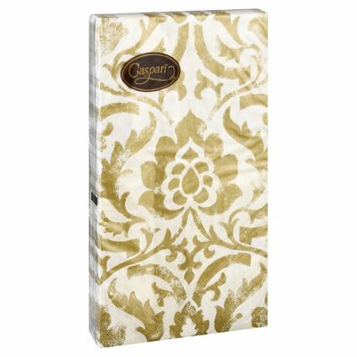Caspari Napkins, Baroque Ivory, Triple-Ply
