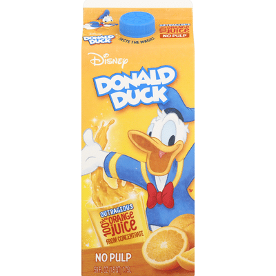 Disney 100% Juice, Orange, No Pulp, Donald Duck