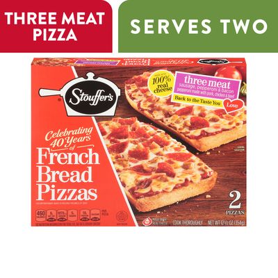 Stouffer's Three Meat French Bread Frozen Pizza