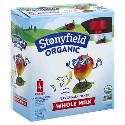 Stonyfield® Organic Pear Spinach Mango Whole Milk Yogurt