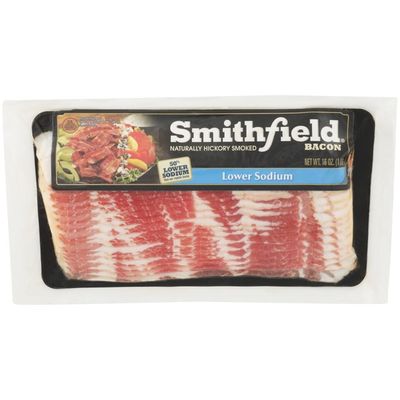 Smithfield Naturally Hickory Smoked Bacon, Lower Sodium