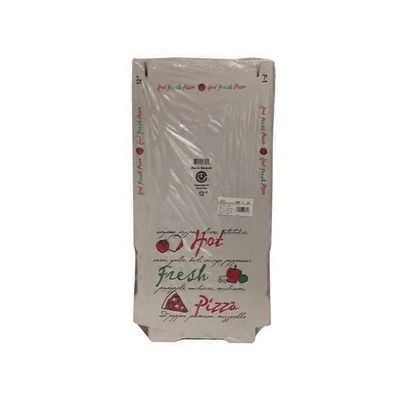 White Printed 12 Inch Pizza Boxes