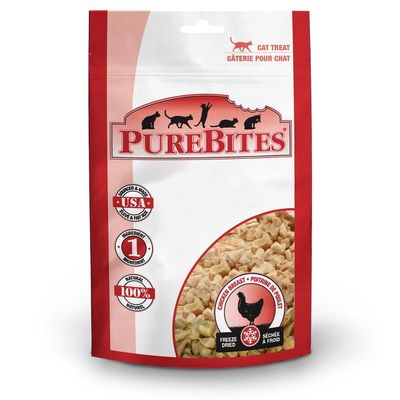 PureBites 100% USDA Freeze Dried Chicken Breast Treats for Cats