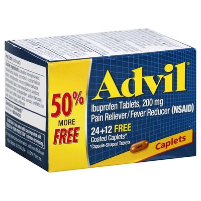 Advil Ibuprofen, 200 mg, Coated Caplets