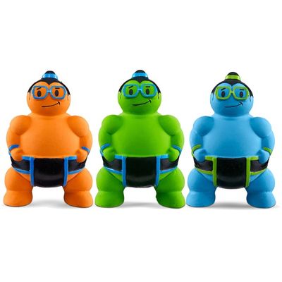 Leaps & Bounds Latex Sumo Wrestler Dog Toy 3.5" L X 3.5" W X 5.5" H