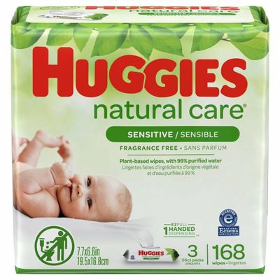 Huggies Sensitive Baby Wipes, Unscented