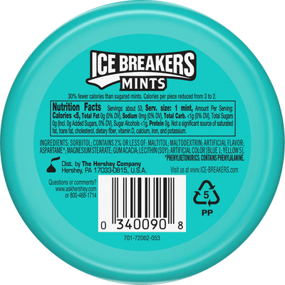 Ice Breakers Mints, Sugar Free, Wintergreen