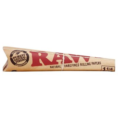 Raw Rolling Papers, Classic, Cone, 1-1/4 Size, 6 Pack