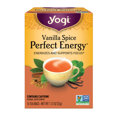 Yogi Tea Black Tea, Vanilla Spice Perfect Energy Tea, Energizes and Supports Focus