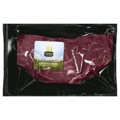Strauss Sirloin Steak, Grass Fed Beef