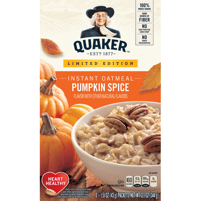 Quaker Instant Oatmeal Pumpkin Spice Oatmeal