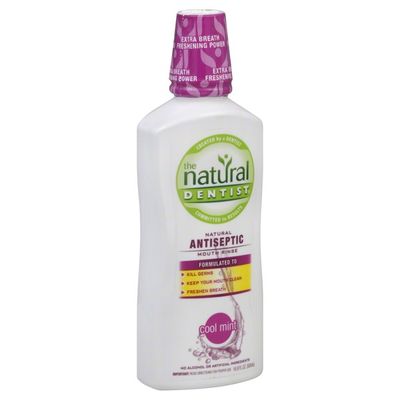 The Natural Dentist Mouth Rinse, Natural Antiseptic, Cool Mint